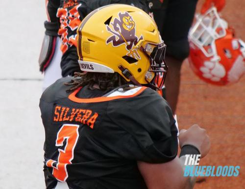 Mobile, AL – February 1: Arizona State DL Nesta Jade Silvera On The Second Day Of Practice At The 2023 Senior Bowl (Photo by Zach McKinnell, The Bluebloods)