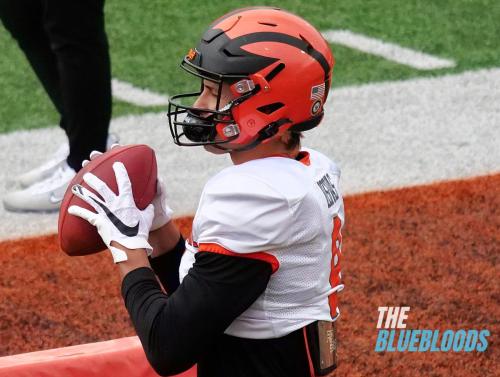 Mobile, AL – February 1: Princeton WR Andrei Iosivas On The Second Day Of Practice At The 2023 Senior Bowl (Photo by Zach McKinnell, The Bluebloods)