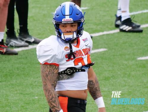 Mobile, AL – February 1: Kentucky RB Chris Rodriguez Jr. On The Second Day Of Practice At The 2023 Senior Bowl (Photo by Zach McKinnell, The Bluebloods)
