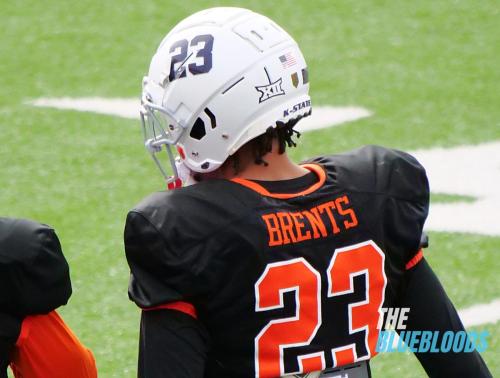 Mobile, AL – February 1: Kansas State DB Julius Brents On The Second Day Of Practice At The 2023 Senior Bowl (Photo by Zach McKinnell, The Bluebloods)