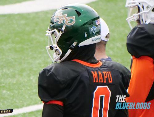 Mobile, AL – February 1: Sacramento State LB Marte Mapu On The Second Day Of Practice At The 2023 Senior Bowl (Photo by Zach McKinnell, The Bluebloods)