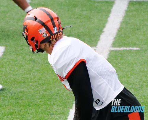 Mobile, AL – February 1: Princeton WR Andrei Iosivas On The Second Day Of Practice At The 2023 Senior Bowl (Photo by Zach McKinnell, The Bluebloods)