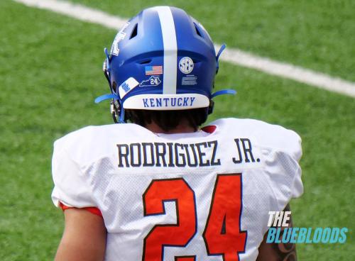 Mobile, AL – February 1: Kentucky RB Chris Rodriguez Jr. On The Second Day Of Practice At The 2023 Senior Bowl (Photo by Zach McKinnell, The Bluebloods)